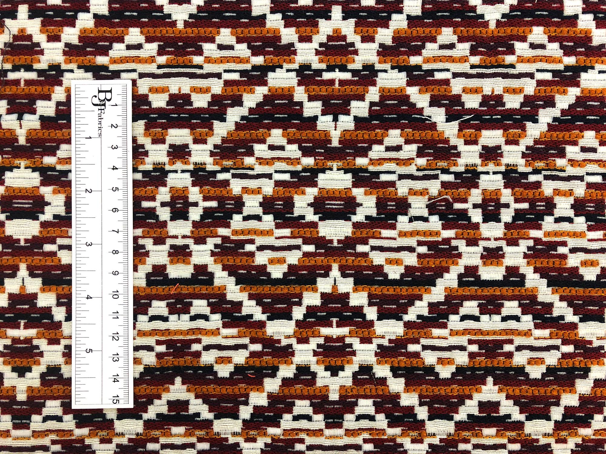 Cotton Blend Woven Novelty in Reds3