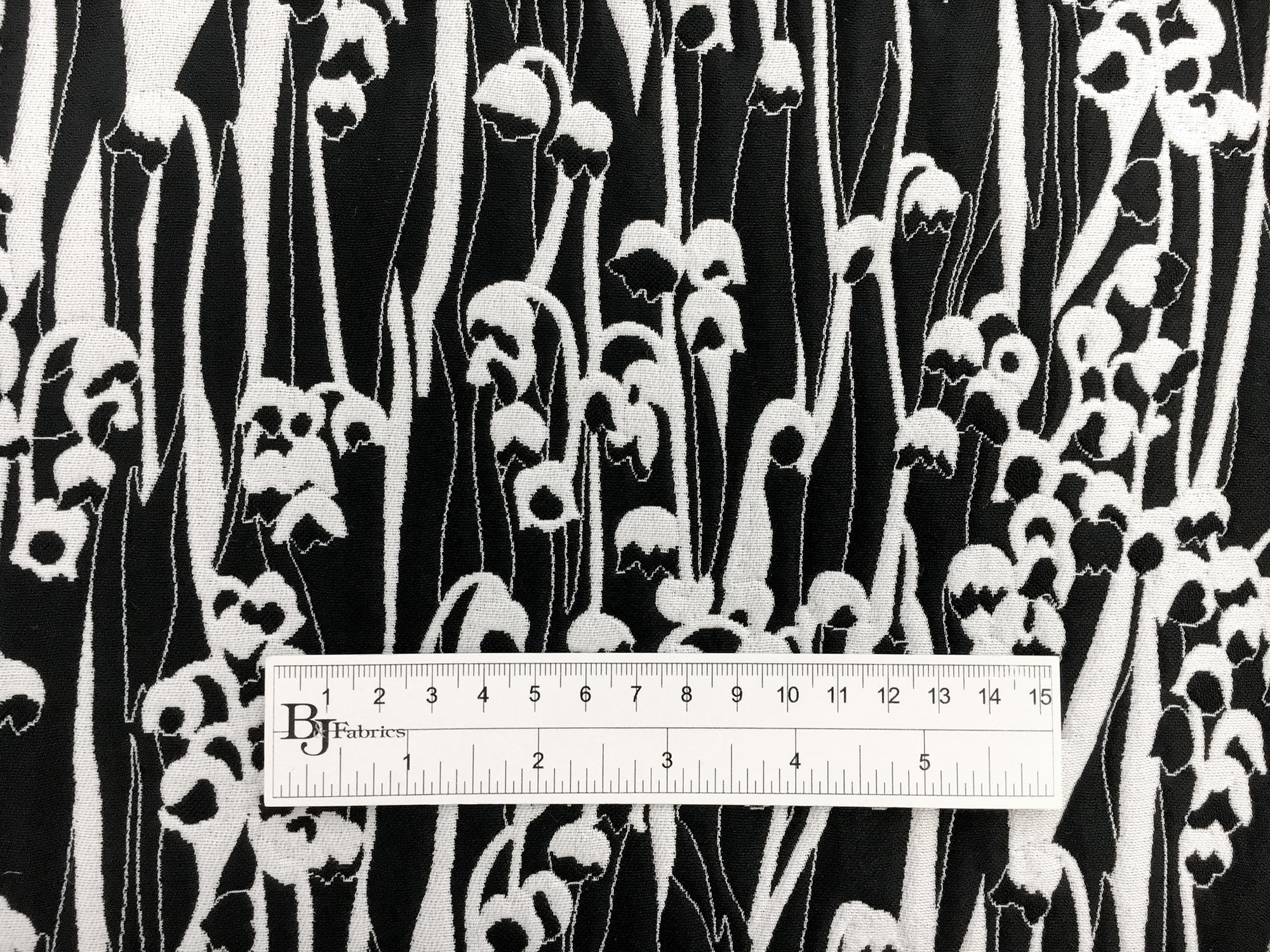 Polyester Nylon and Cotton Blend Brocade with Blossoms1