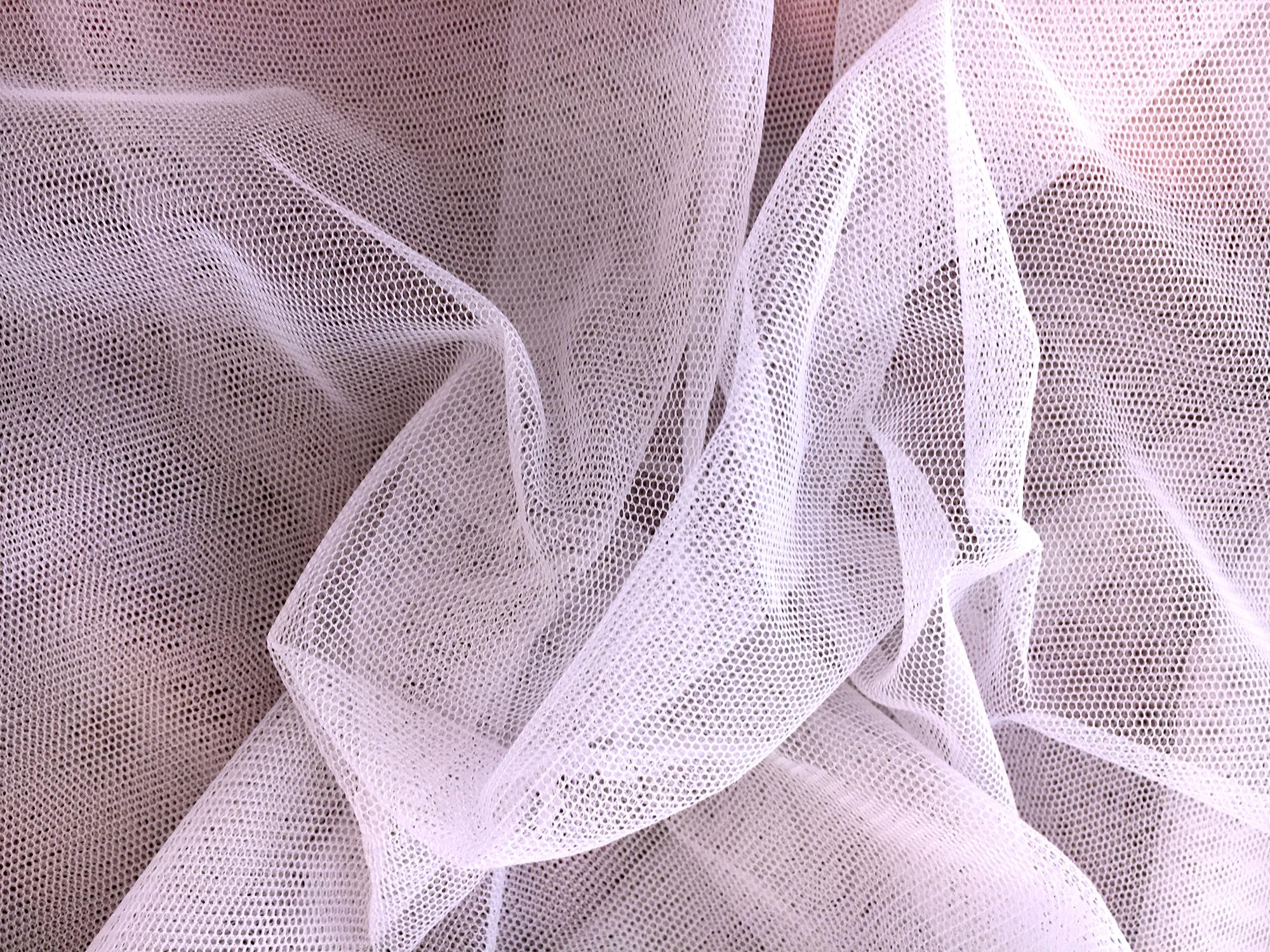 Nylon Bobbinet in Icerose0