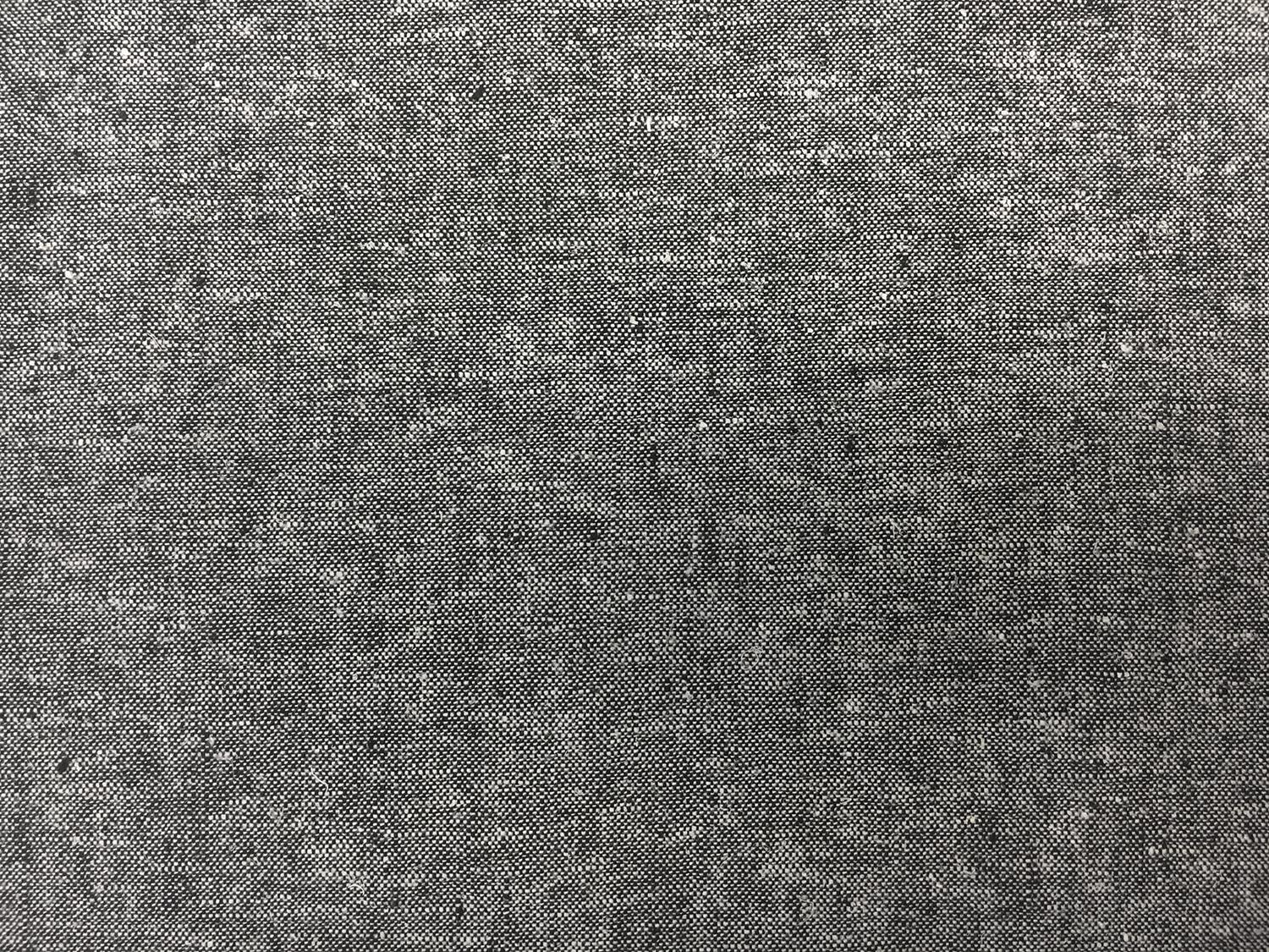 Yarn Dyed Linen Cotton Blend in Black2