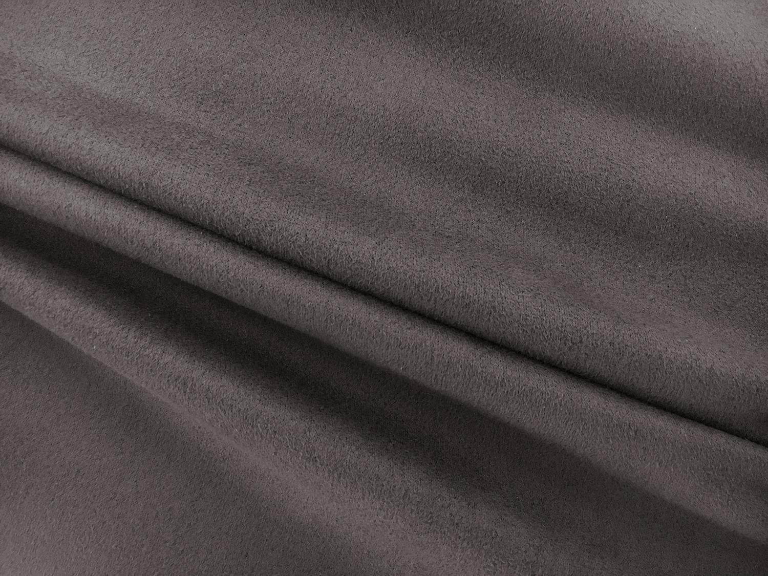 Stretch Suede with Scuba Backing in Charcoal0