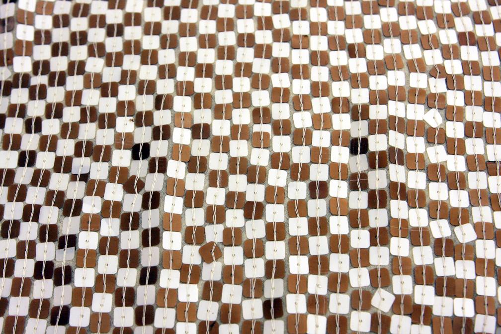 Sequins on SIlk Chiffon0