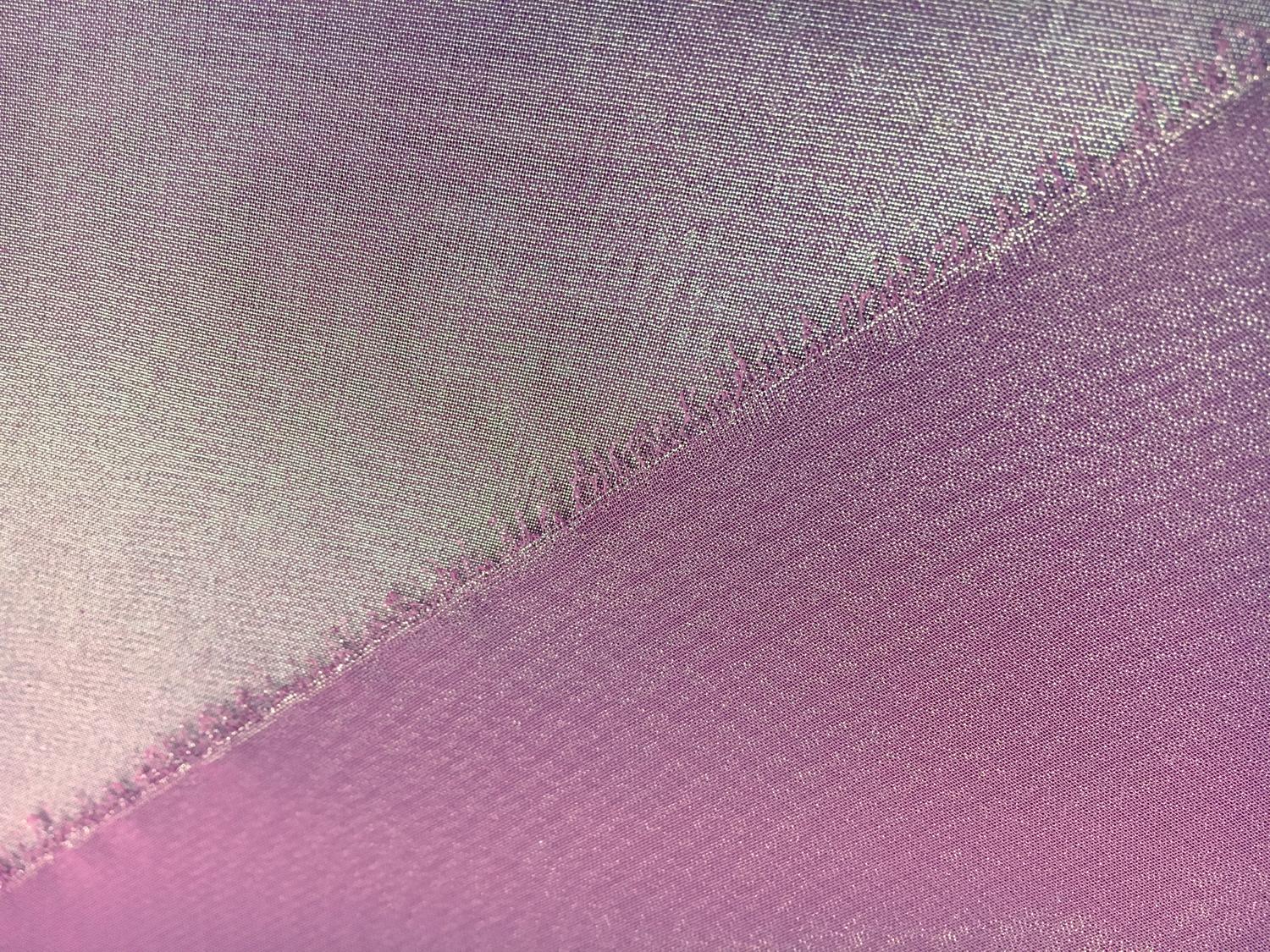 Microfiber Gold Metallic Chiffon in Orchid1