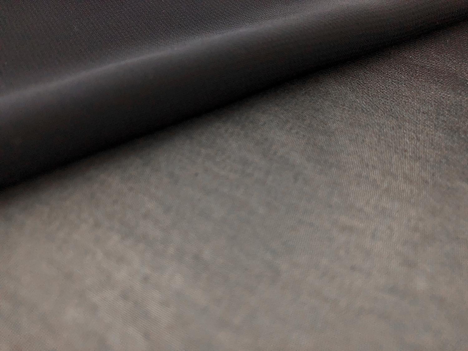 Japanese Polyester Chiffon in Black0