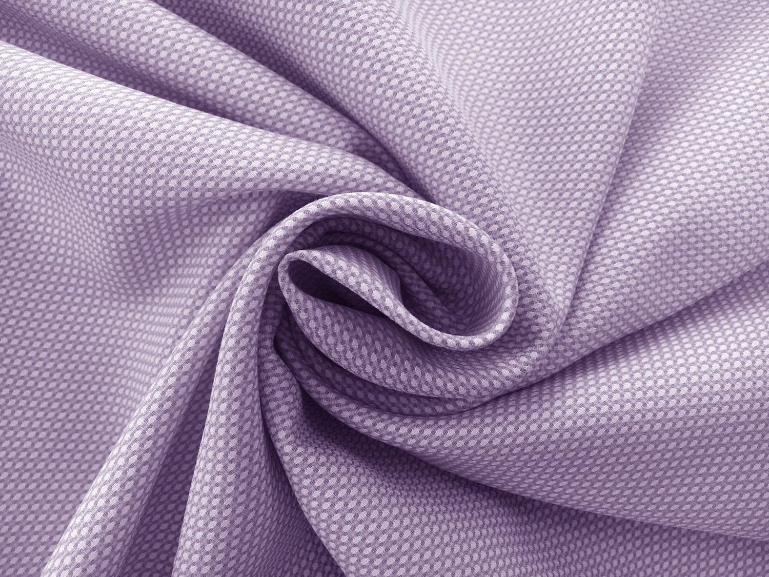 Italian Cotton Birdseye Dobby Shirting in Lilac1