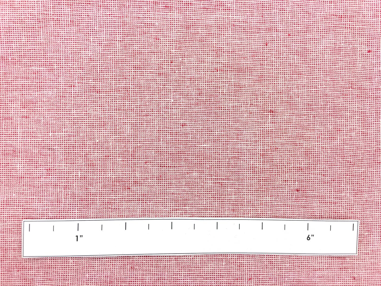 Homespun Two Toned Linen Cotton Blend in Scarlet1