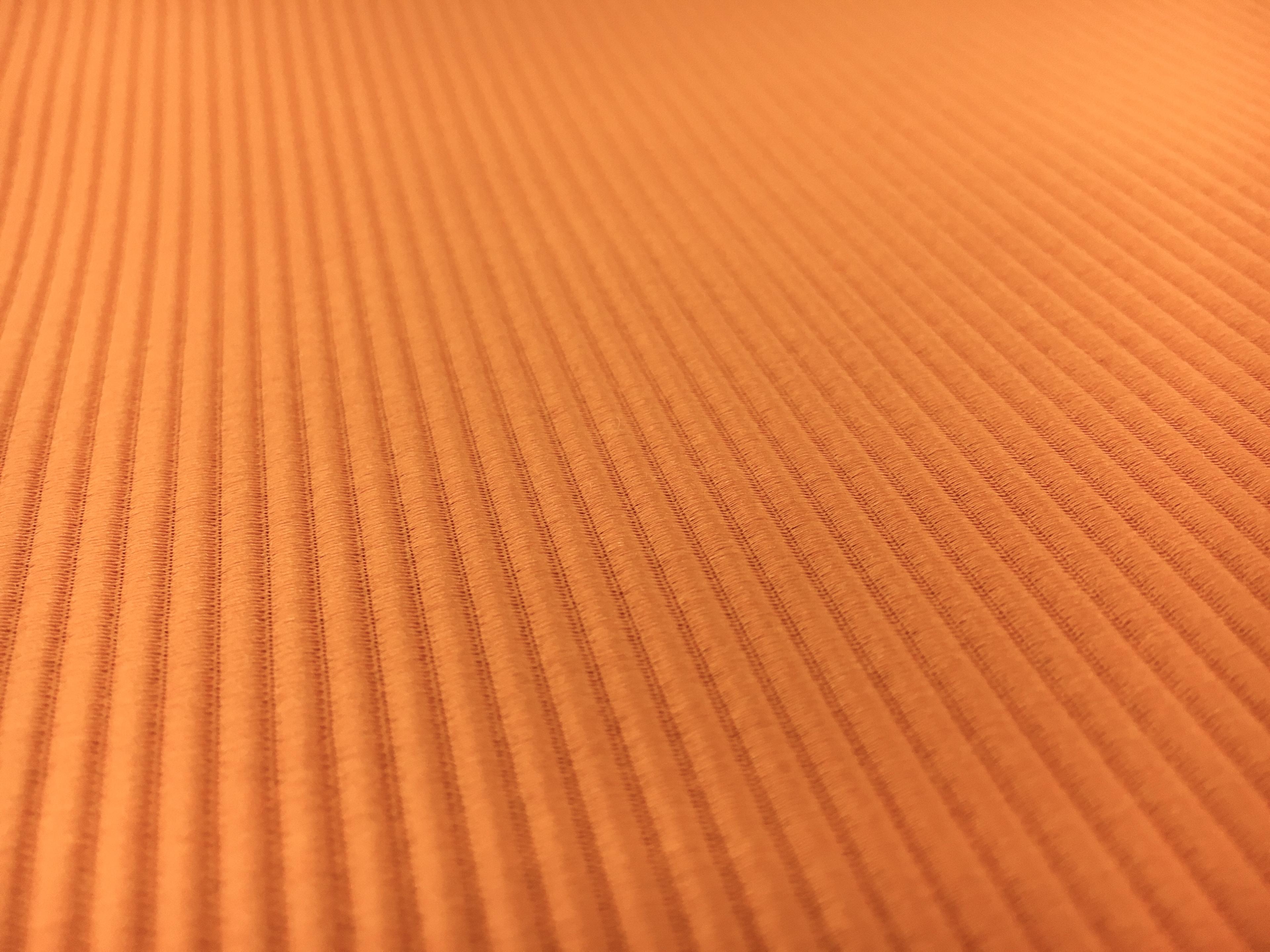 Italian Cotton and Acetate Ottoman in Zafferano3