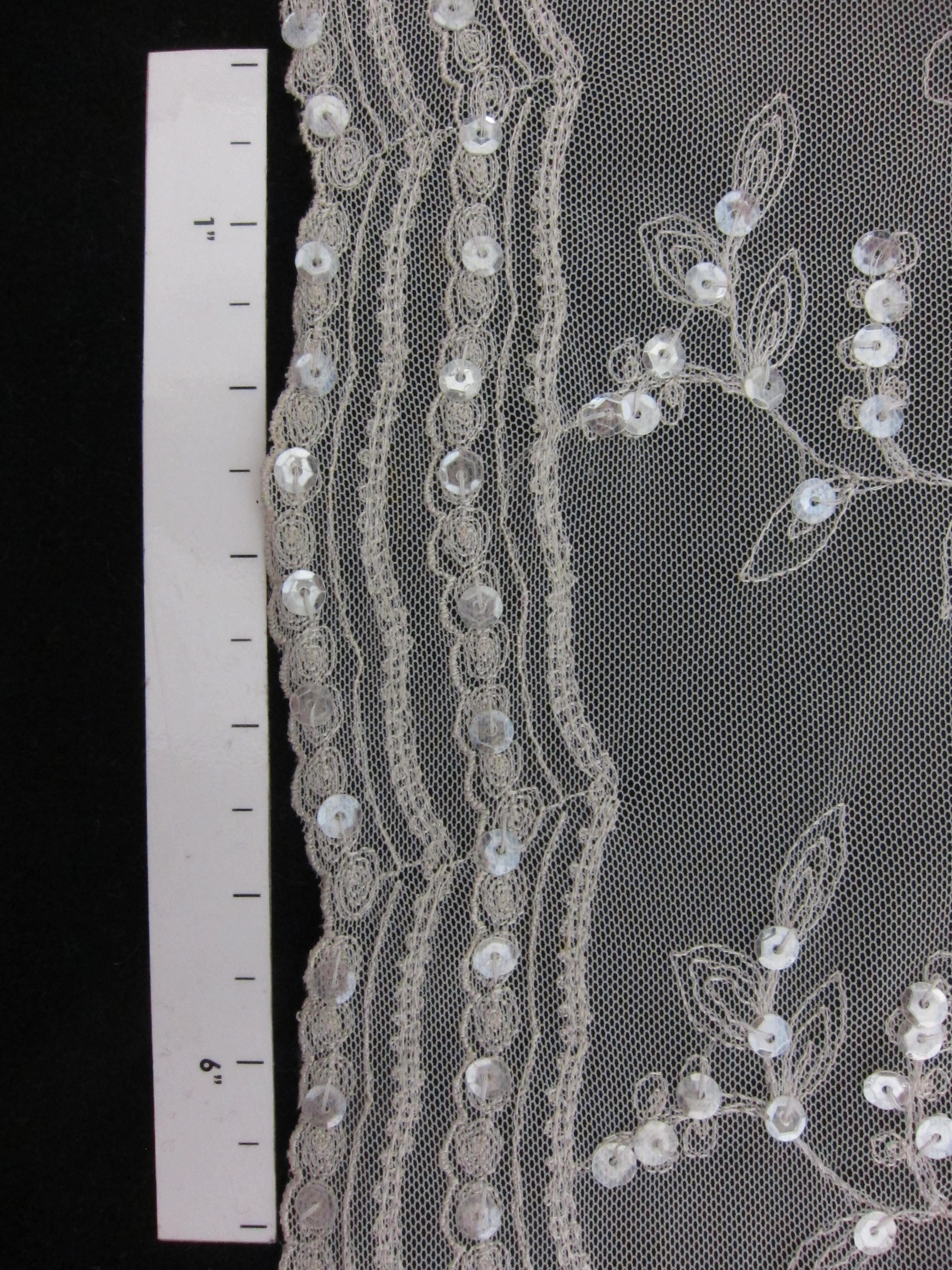 Embroidered Illusion with Hand Sewn Sequins1