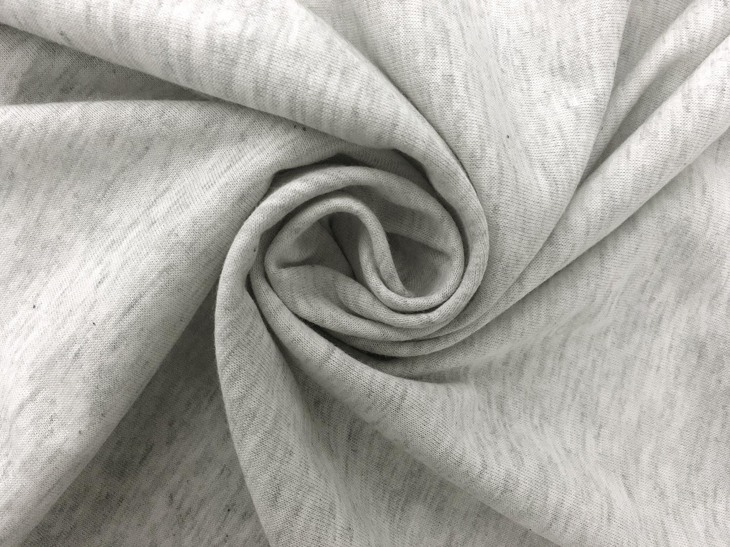 Japanese Lenzing Modal Jersey in Heather Off White1