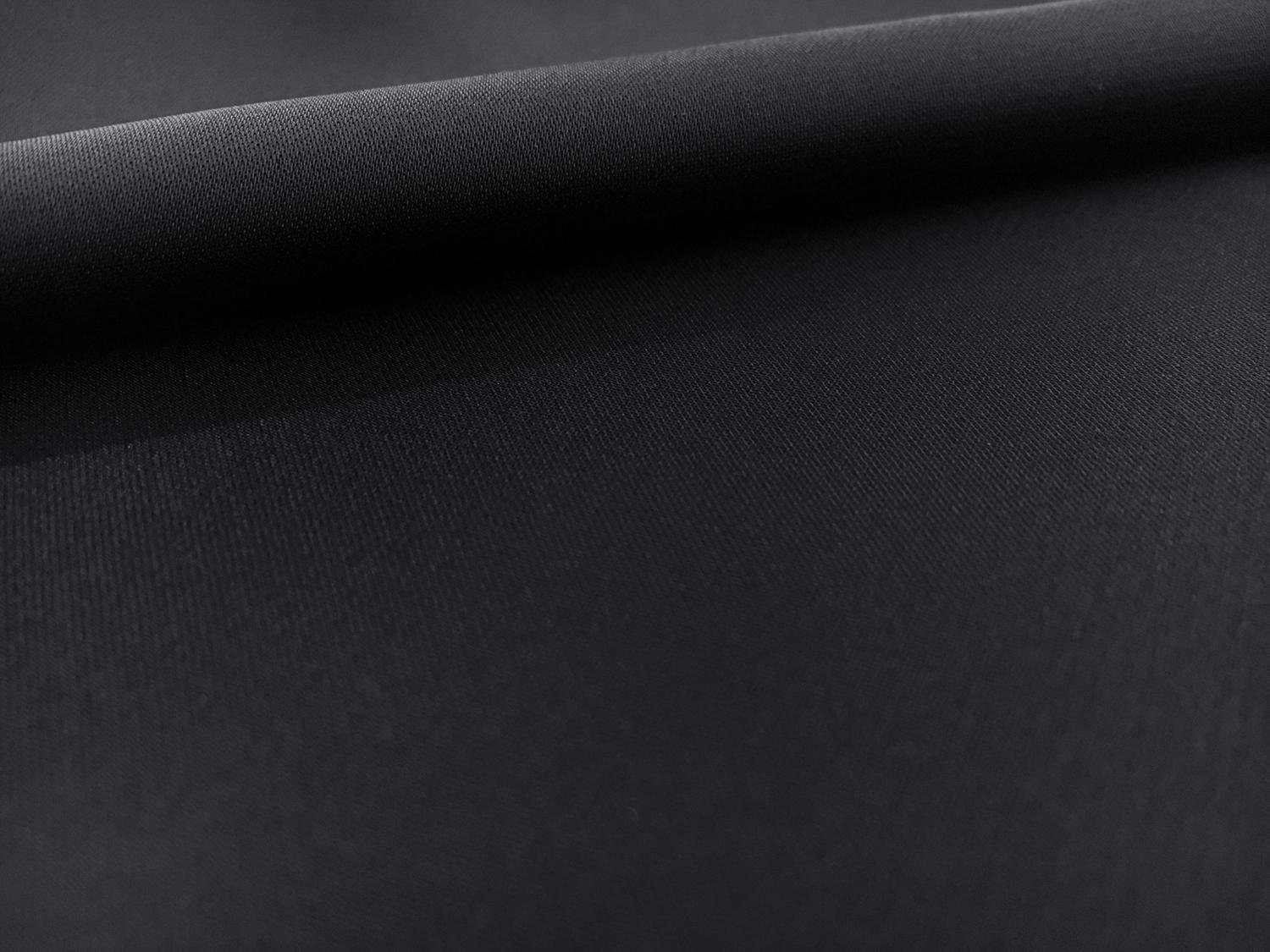 Japanese Polyester Charmeuse in Midnight Navy0