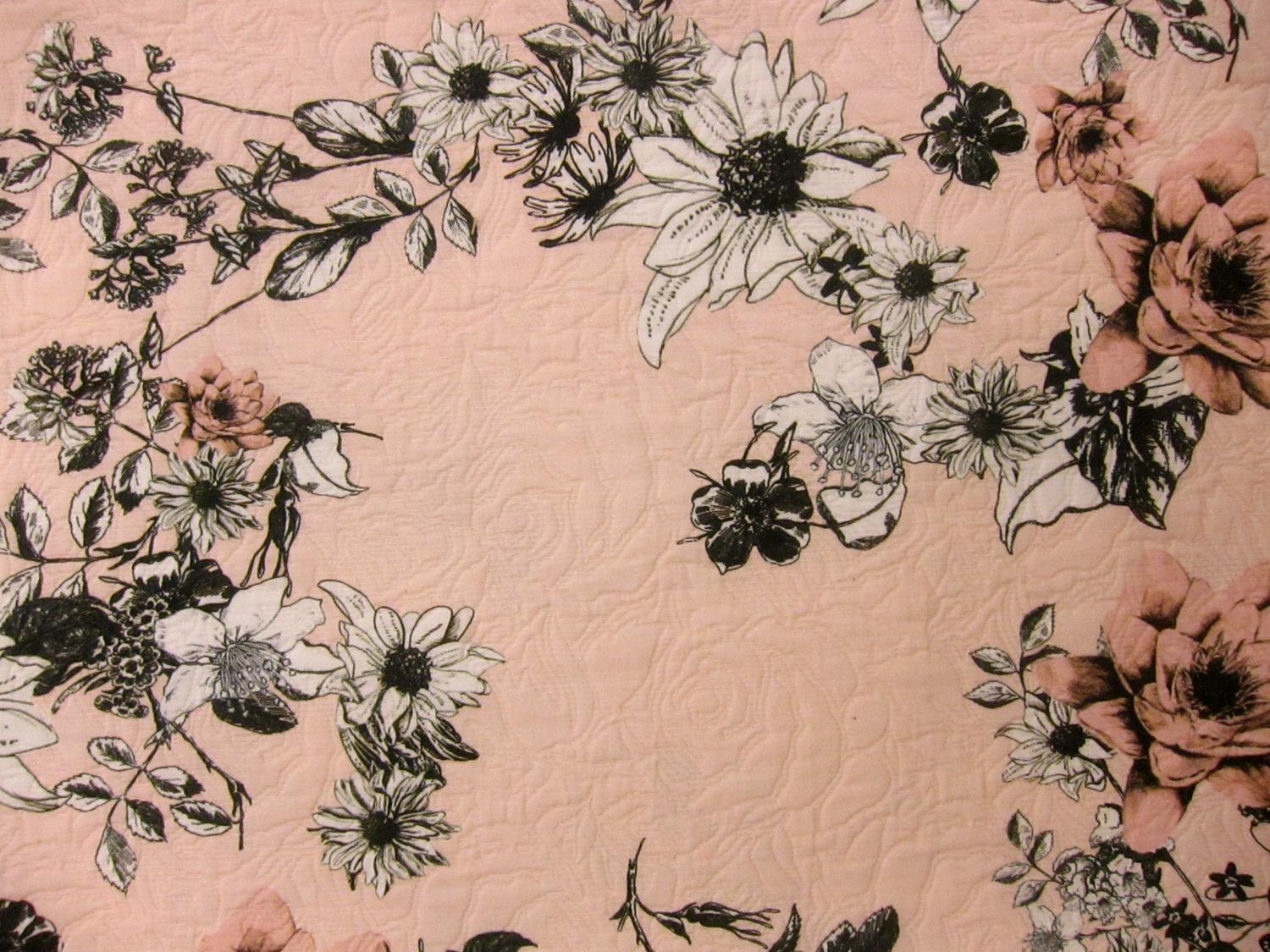 Cotton Blend Matelasse Print 0