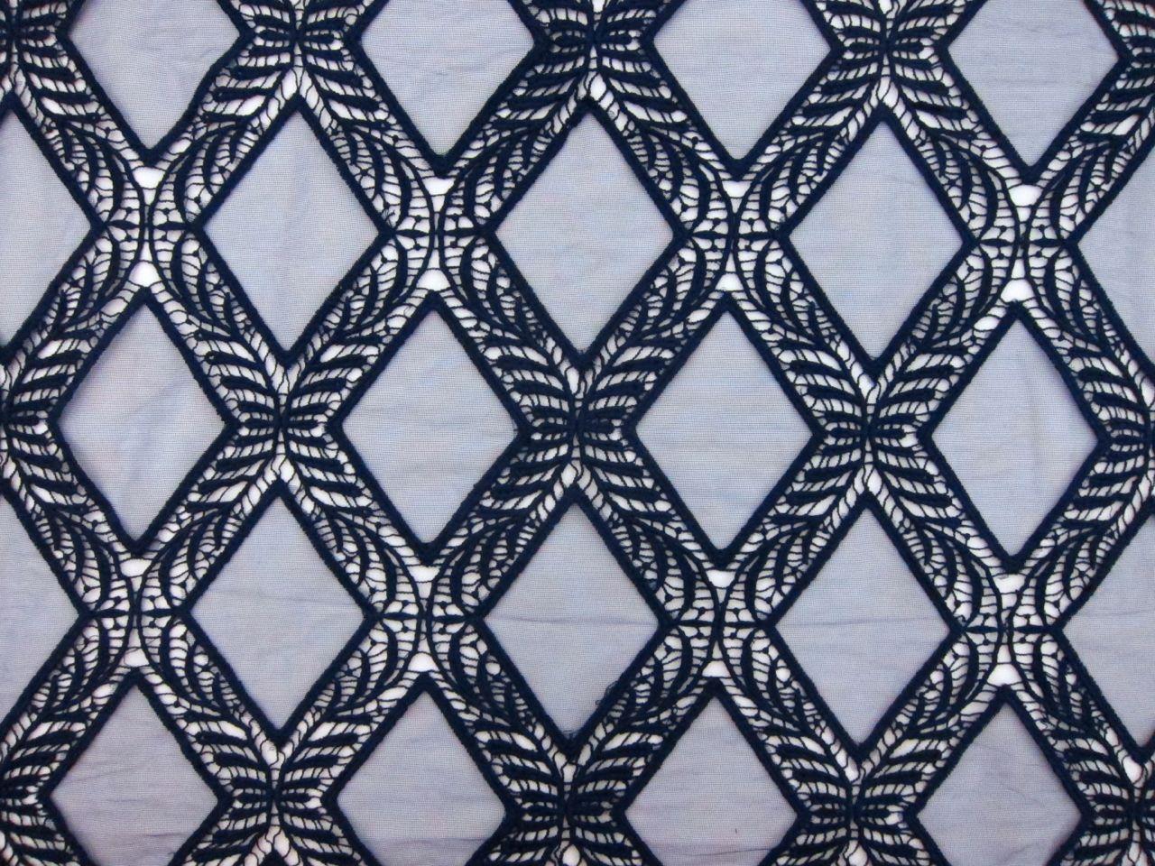 Novelty Embroidered Cut Out Tulle0