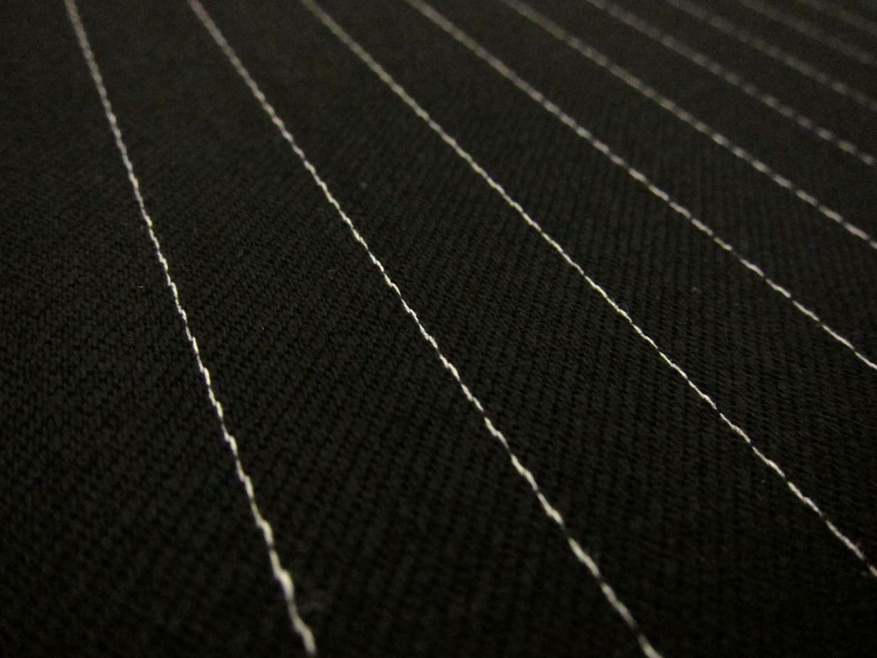Wool Blend Satin Faille Pinstripe2