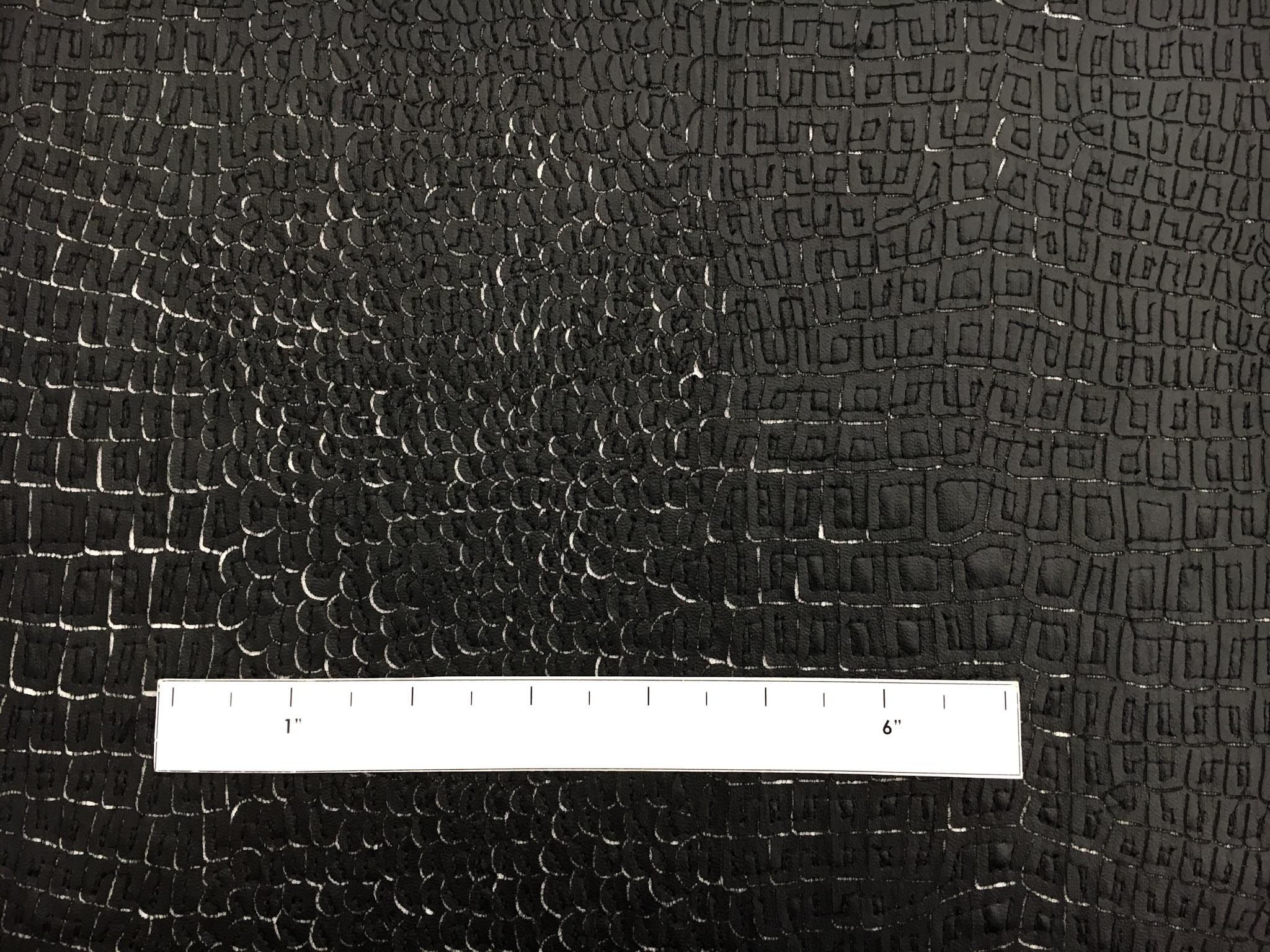 Embroidered Pleather on Tulle1