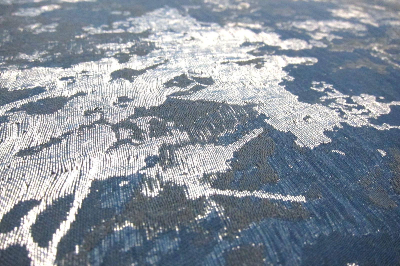 Metallic Silk Georgette Cloqué2