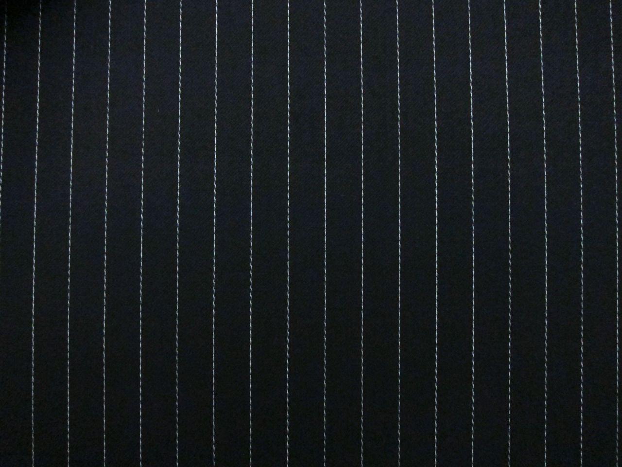 Wool Blend Satin Faille Pinstripe0
