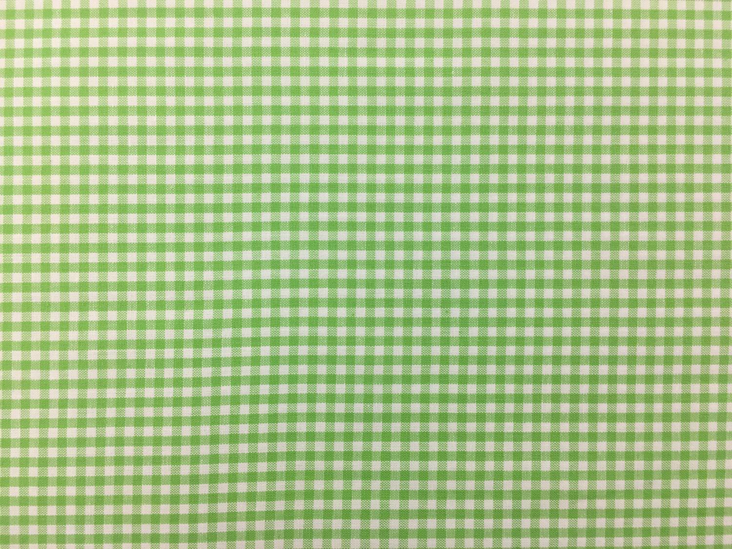 Carolina Cotton Gingham in Lime0