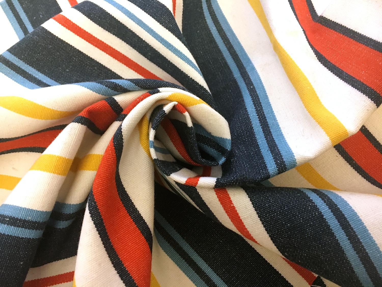 Cotton Upholstery Woven Stripe1