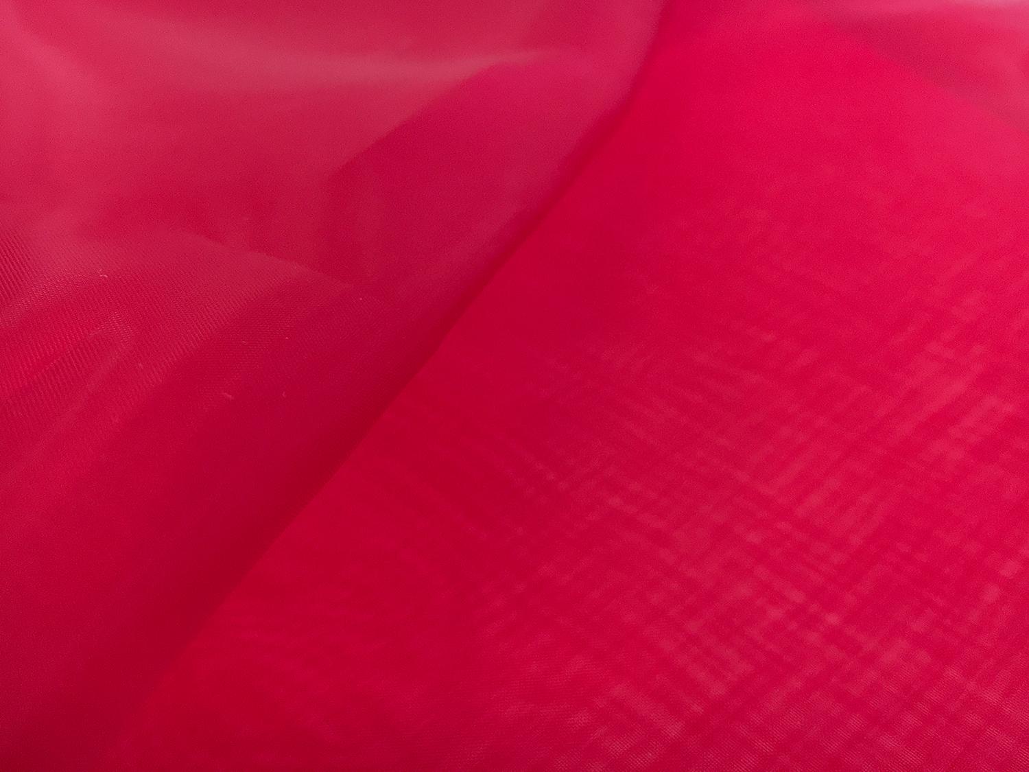 Japanese Polyester Extra Fine Organza in Scarlet2