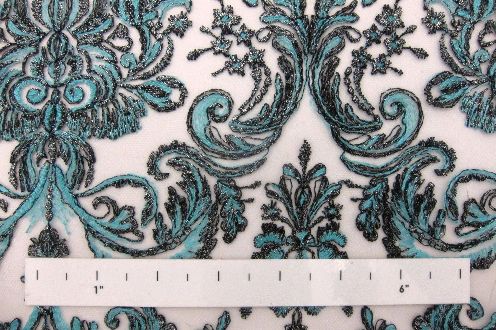 Novelty Metallic Embroidered Tulle1