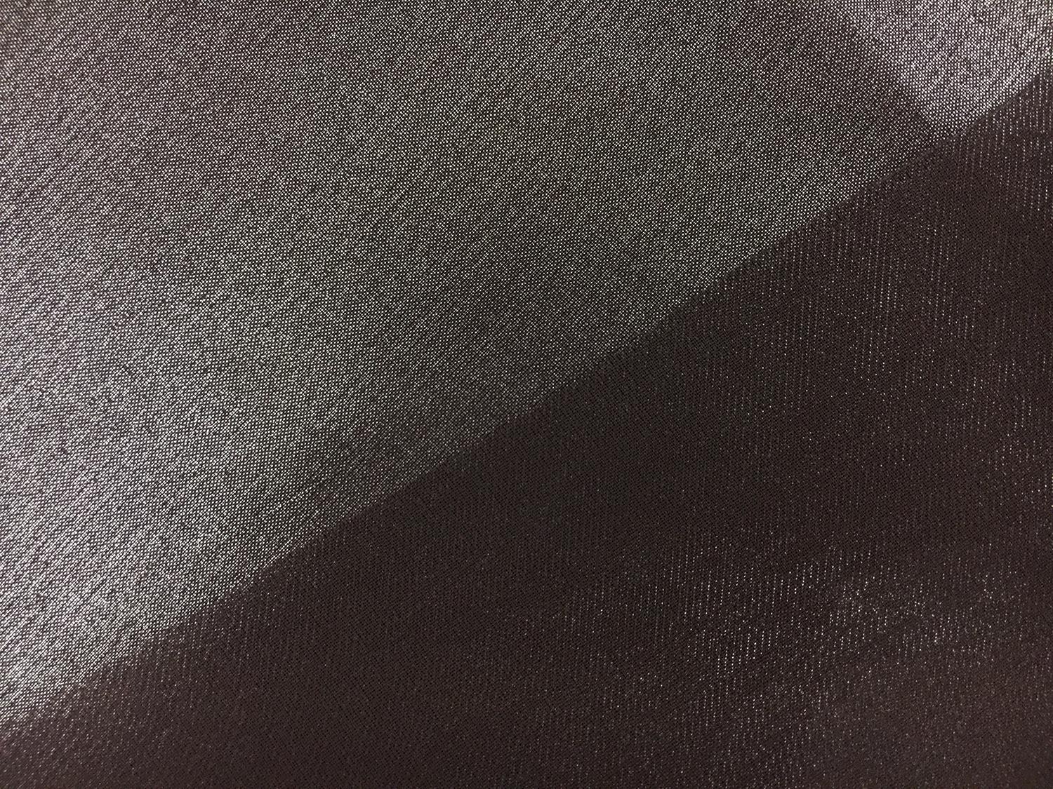 Microfiber Silver Metallic Chiffon in Espresso 2