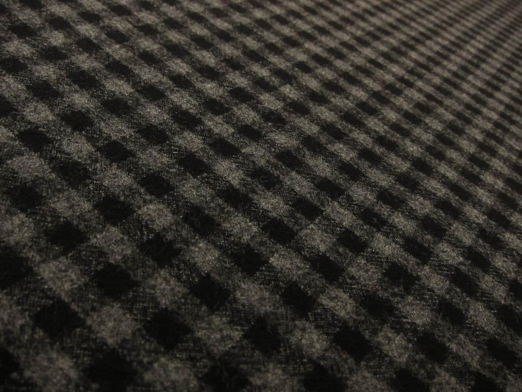Virgin Wool Lycra Flannel Check0