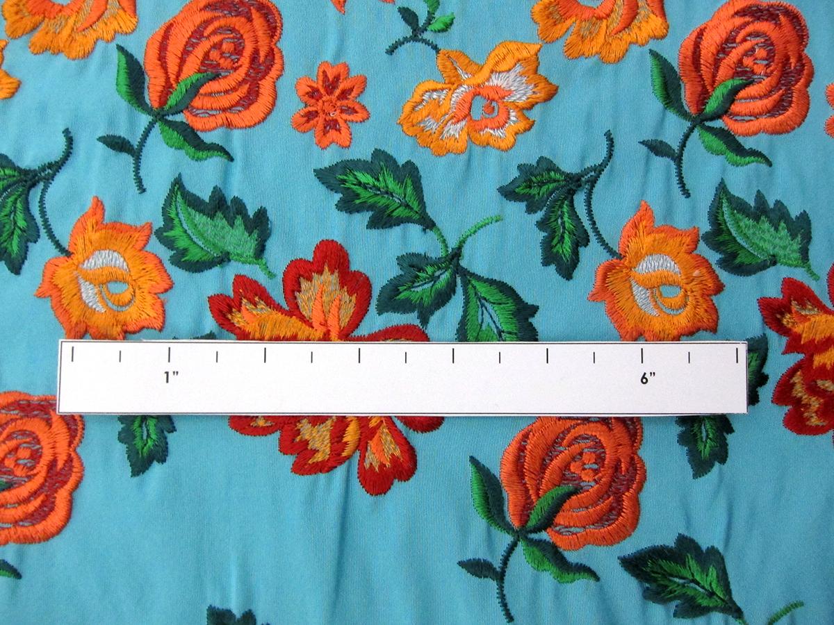 French Embroidered Italian Silk Faille3