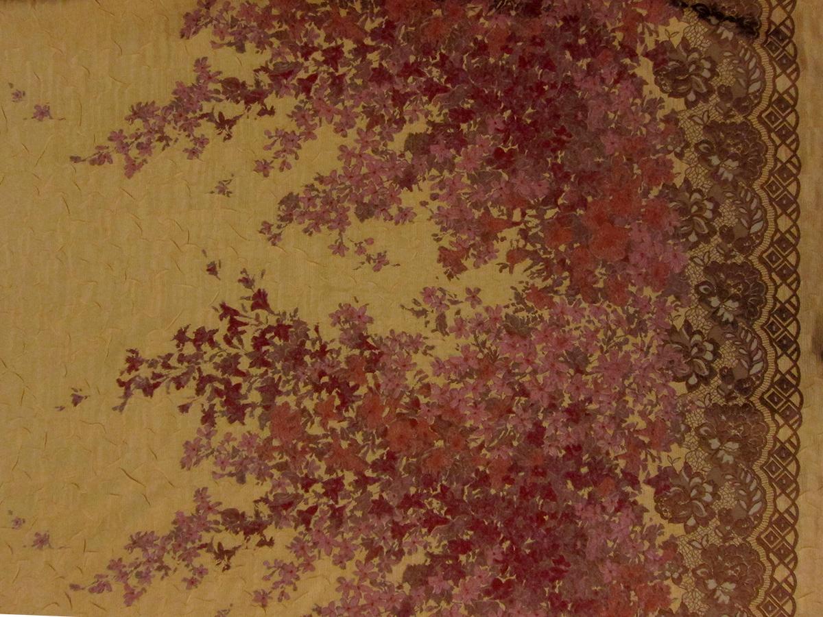 Metallic Silk Blend Organza Cloqué0