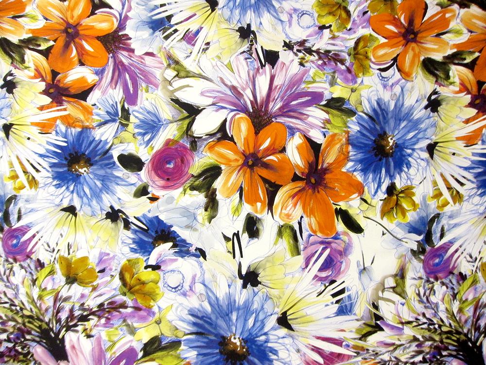 Printed Silk Habutai0