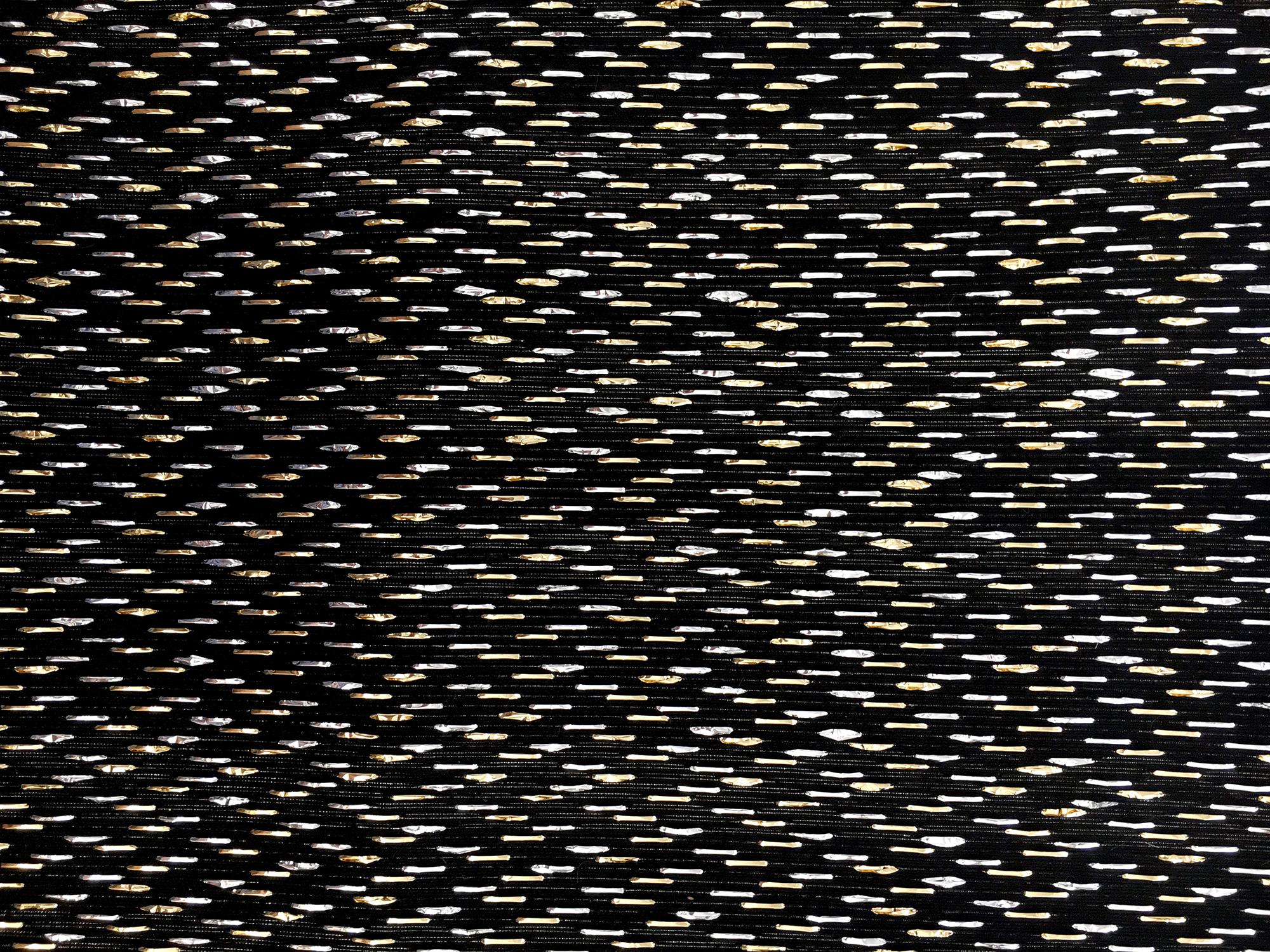 Silk and Cotton Blend Metallic Raffia1
