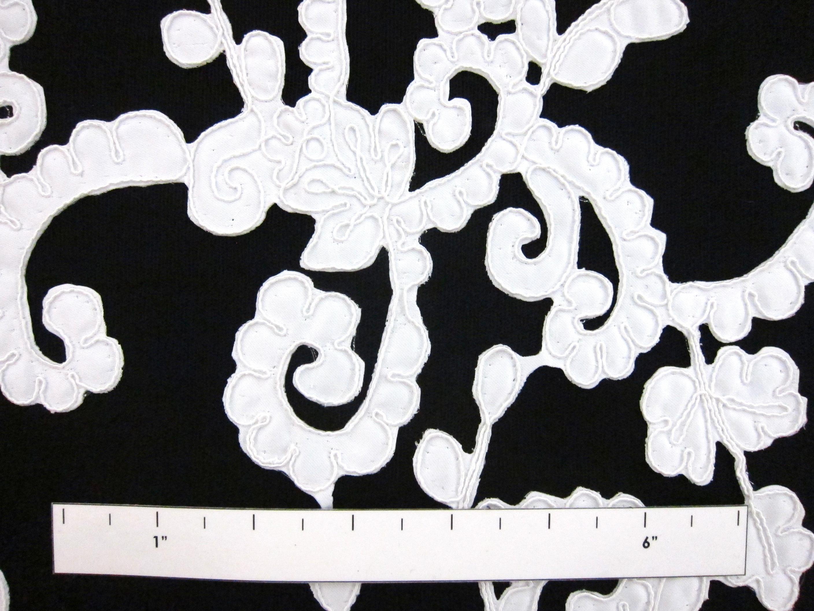 Corded Satin Appliqué on Illusion2