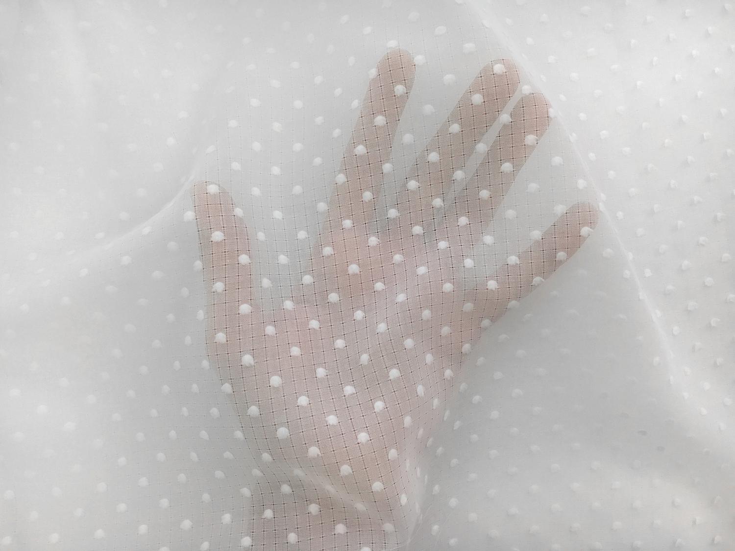 Cotton Plumetis in White2