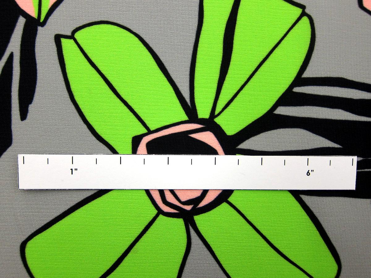 Viscose Print with Large Graphic Flowers2