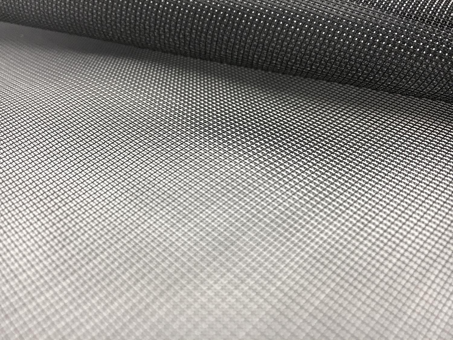Italian Nylon Blend Mesh in Black Grey0