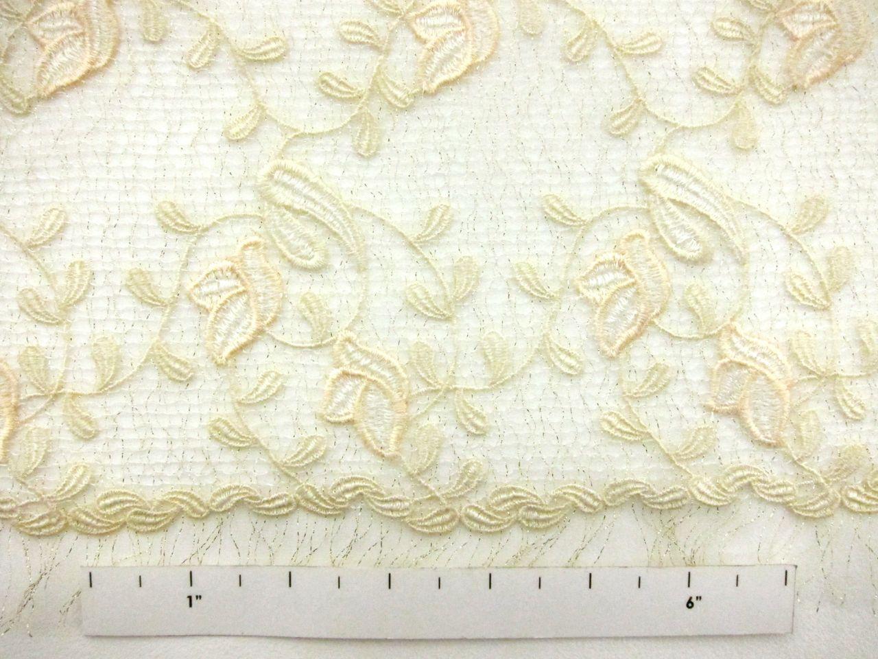 Embroidered Novelty Metallic Tulle1