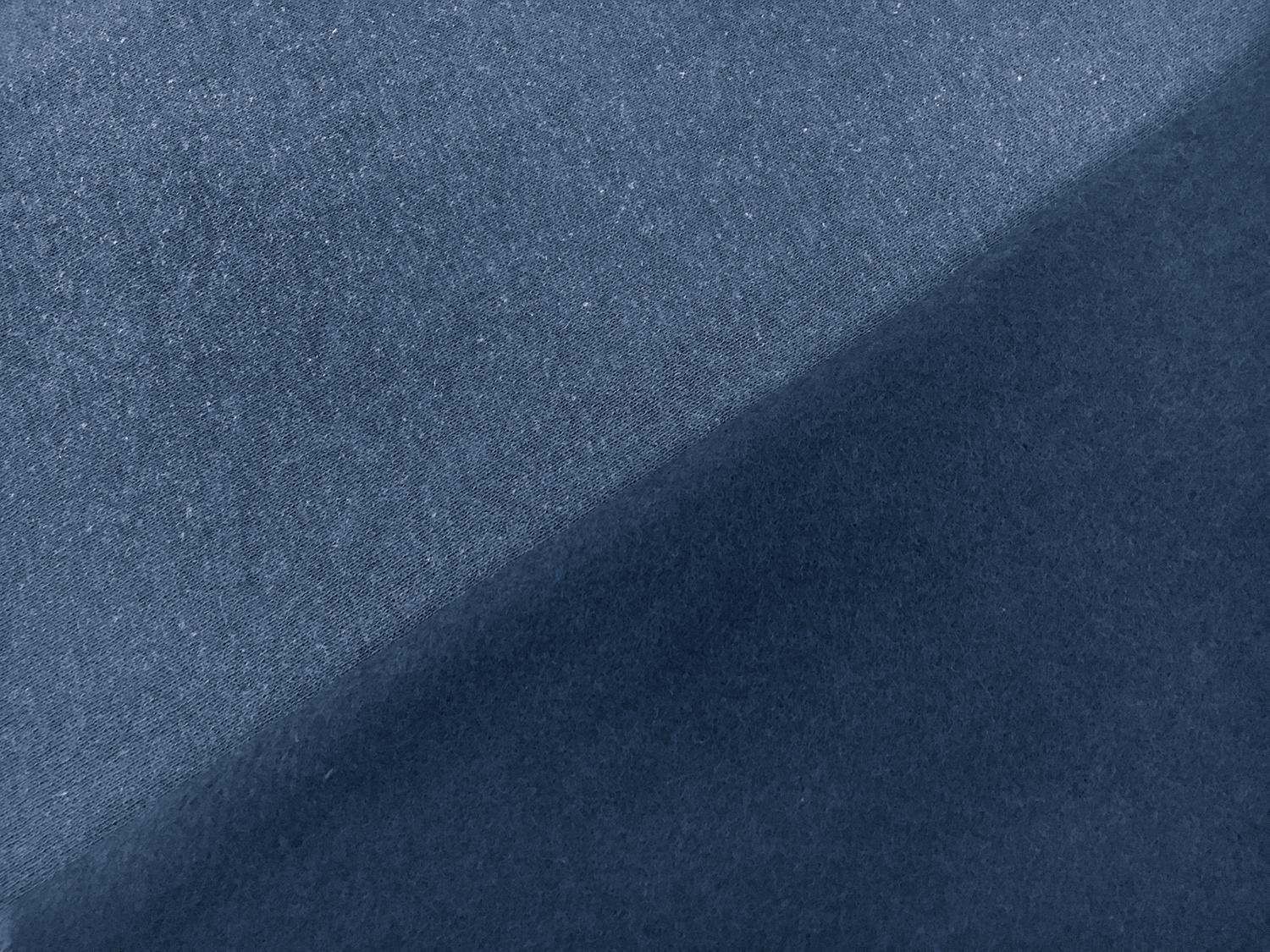 Hemp Organic Cotton Bamboo Sweatshirt Fleece in Denim0