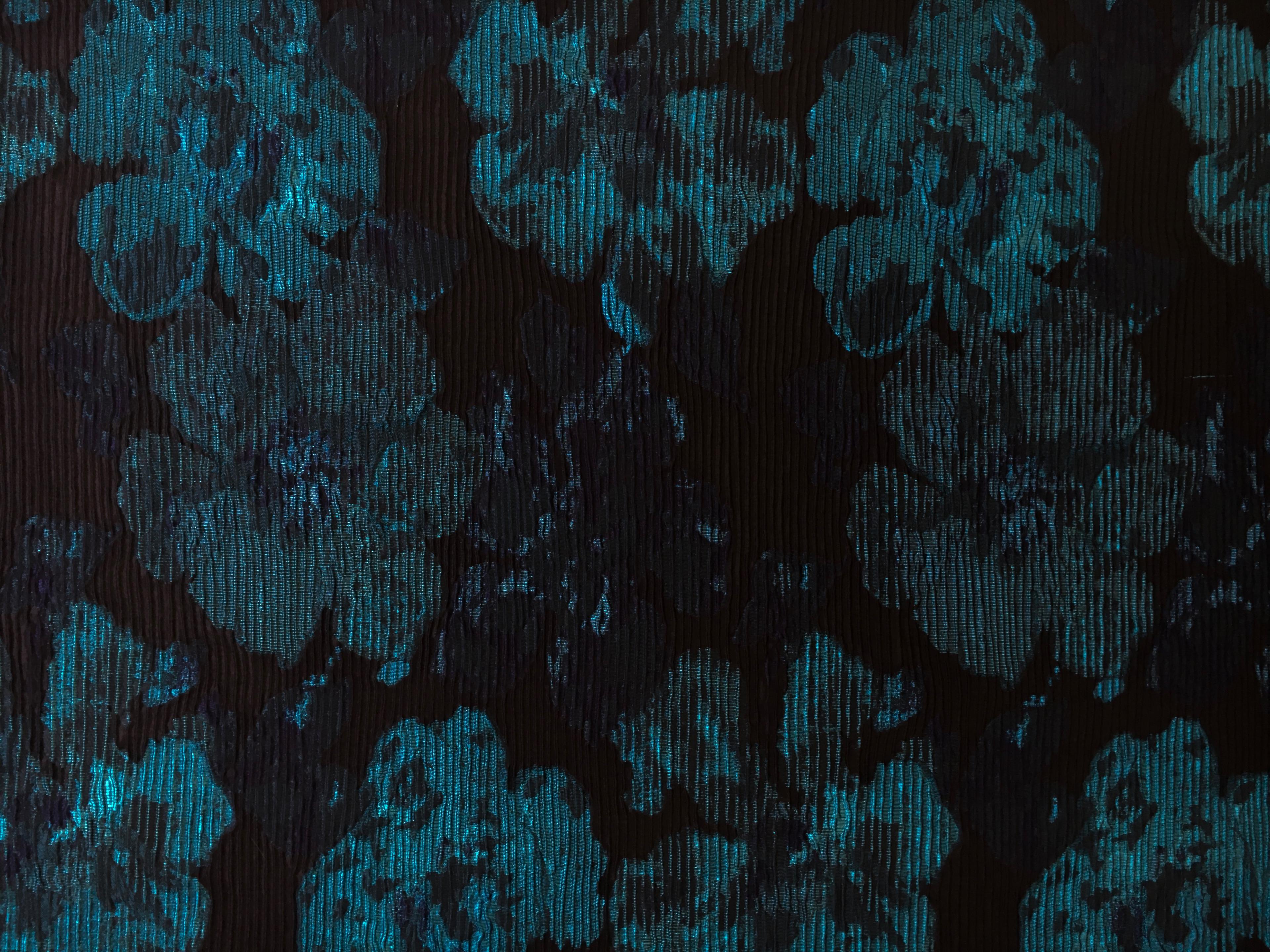 Metallic Matelassé Brocade with Faint Floral Jacquard Patterns