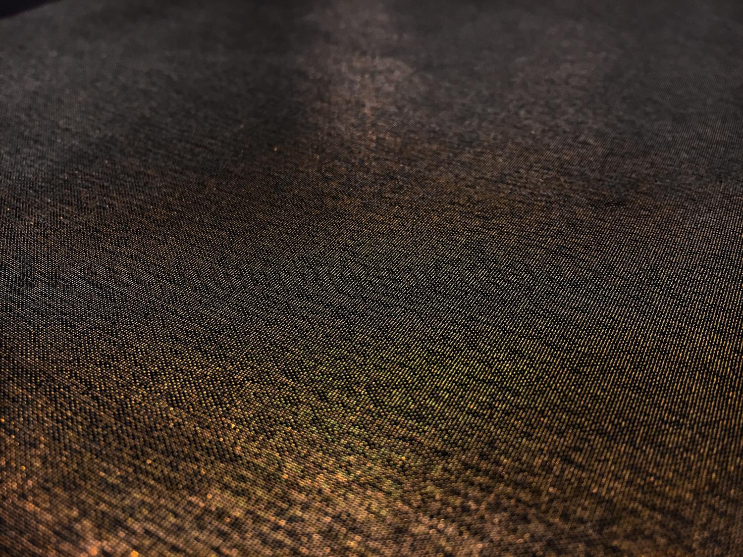 Microfiber Gold Metallic Chiffon in Black2