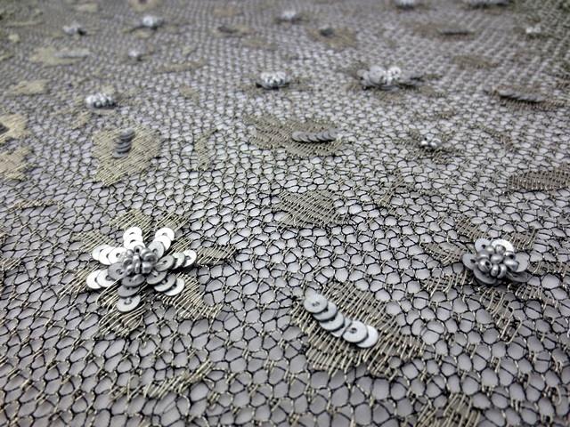 Beaded Metallic Chantilly Lace2