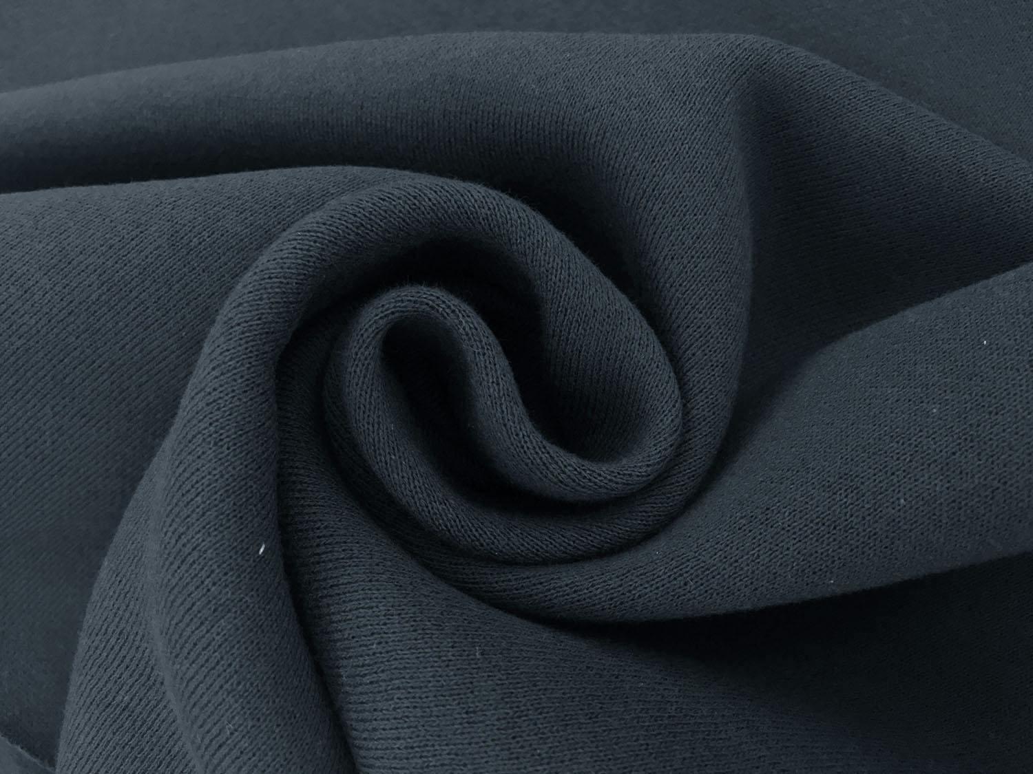 Japanese Cotton Sweatshirt Fleece in Prussian Blue1