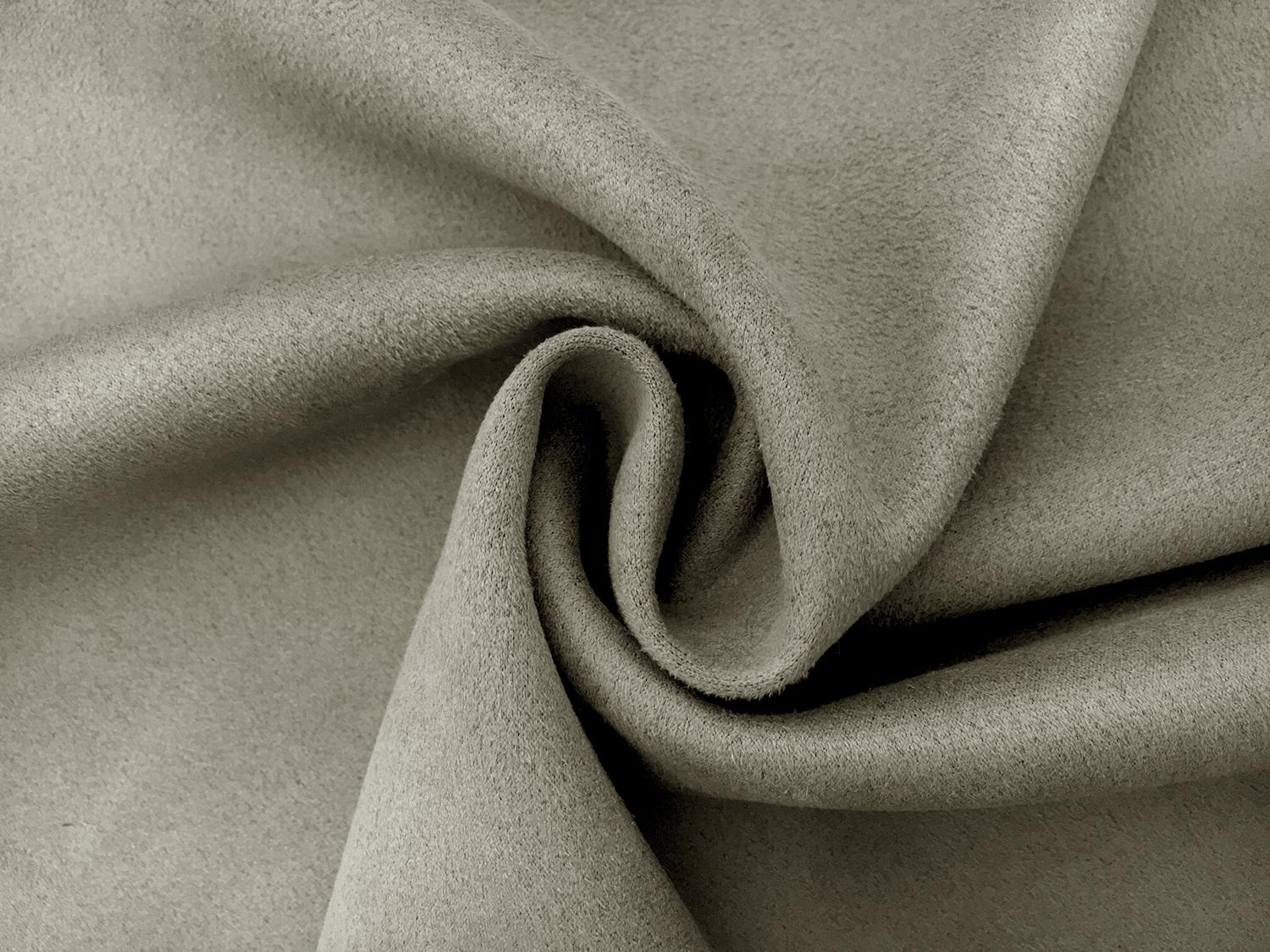 Stretch Suede with Scuba Backing in Grey2