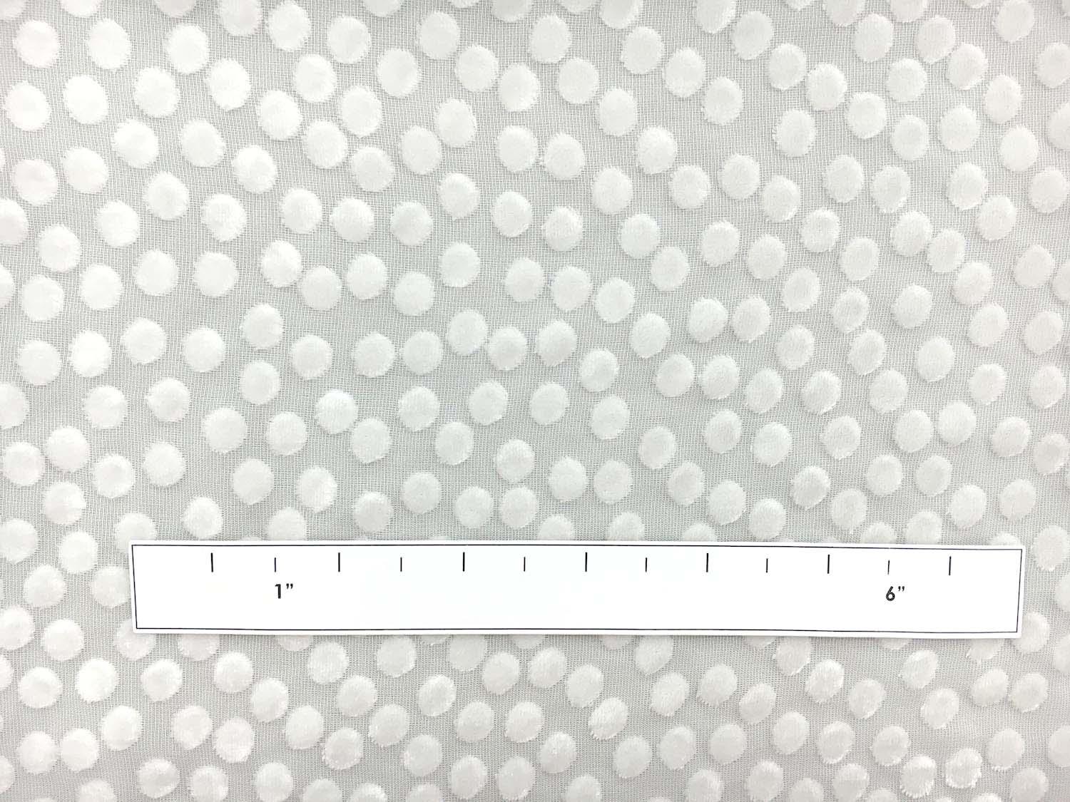 Silk and Rayon Burnout Velvet with Dots1