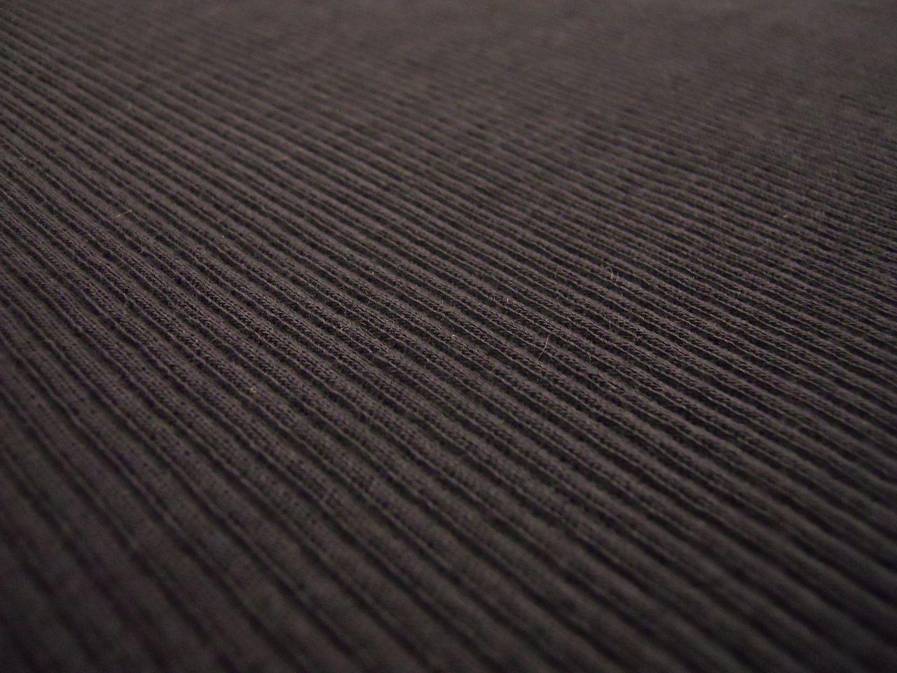 Virgin Wool Rib Knit in Dark Grey1