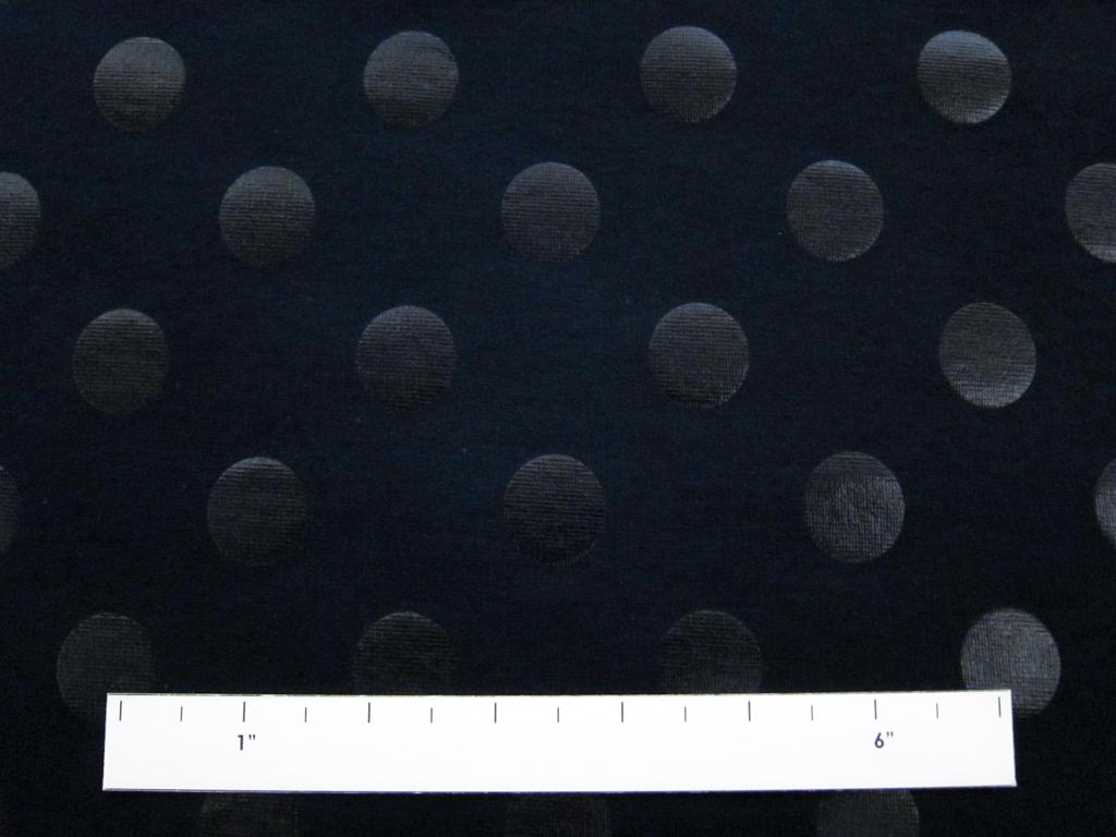 Cotton Blend Knit With Polka Dots in Navy1