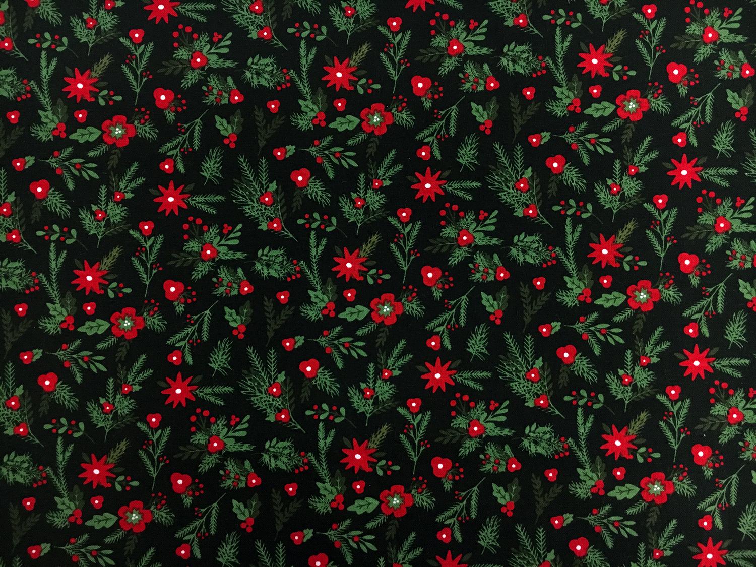 Cotton Broadcloth Holiday Print0