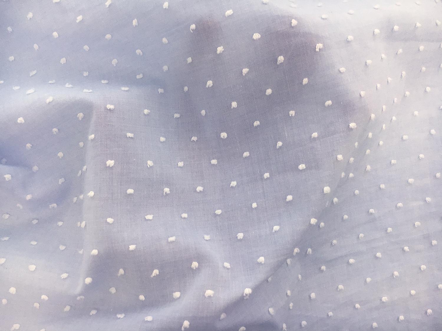 Cotton Poly Swiss Dot in Sky Blue3