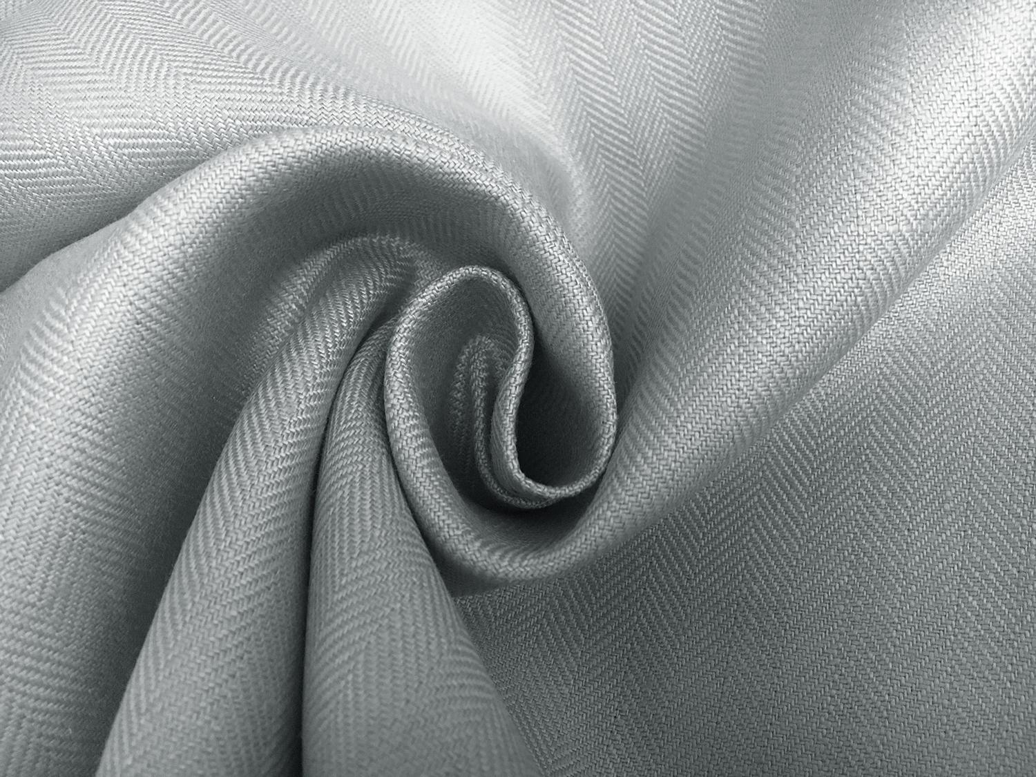 Upholstery Linen Herringbone in Water1