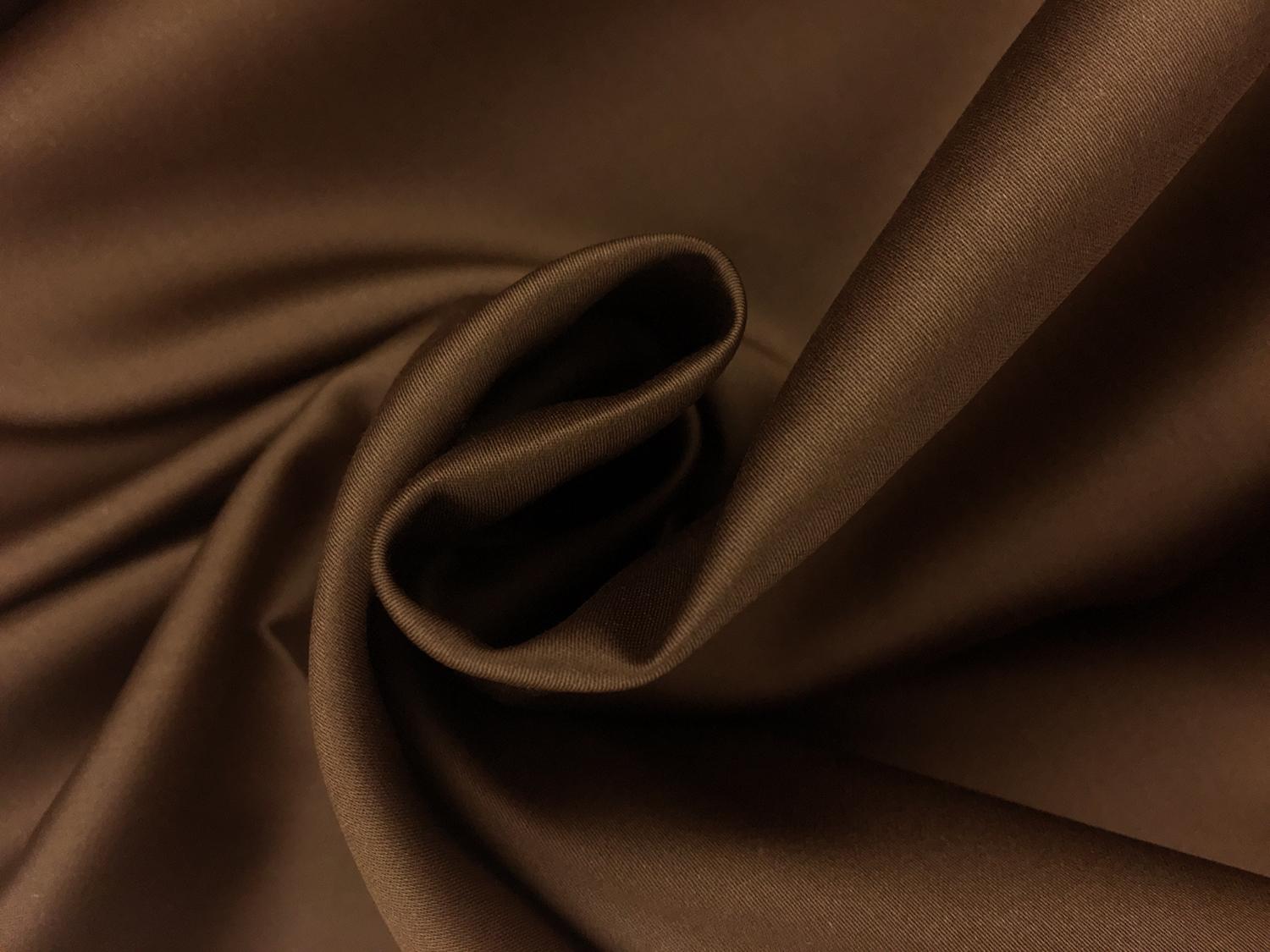 Egyptian Cotton Sateen in Chocolate Brown1