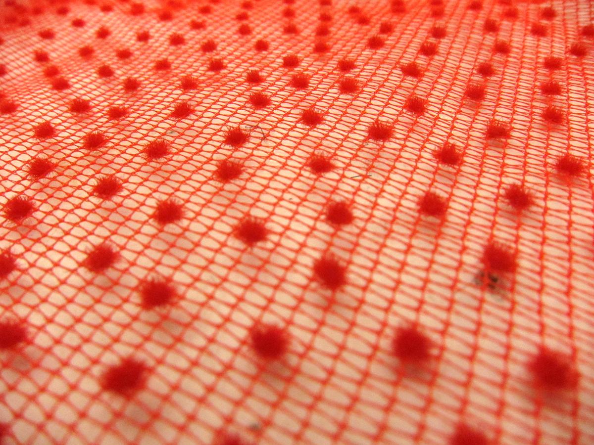 Polka Dot Flocking on Tulle1