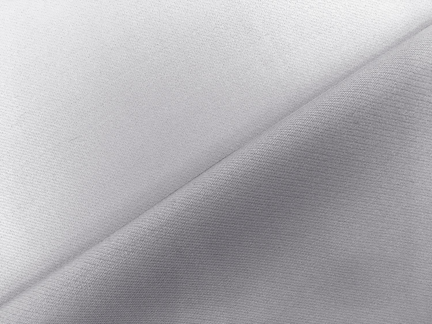 Italian Wool Satin Faille in Silver Gray0